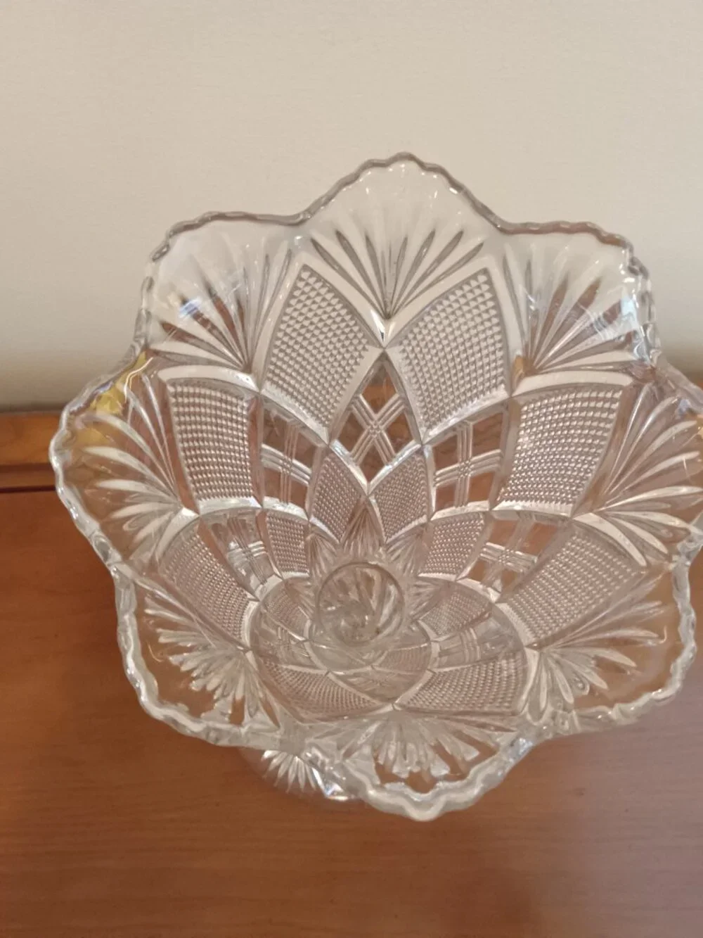Vintage Elegant Vase American Brilliant Cut Glass 14 1/4